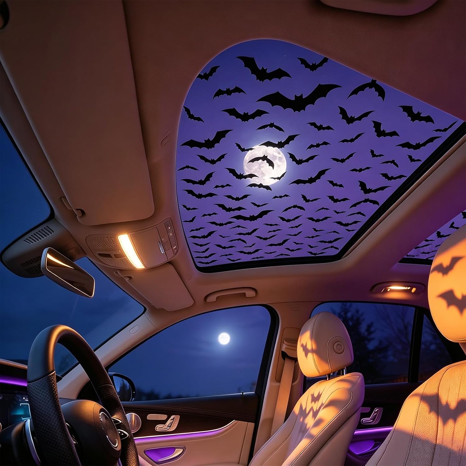 Spider Web Halloween Decoration - Наклейки на люк автомобиля в стиле