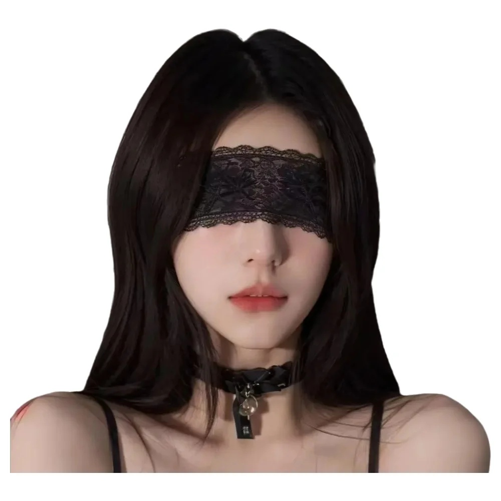 Halloween Party Supplies - Сексуальная кружевная маска для глаз, черная,