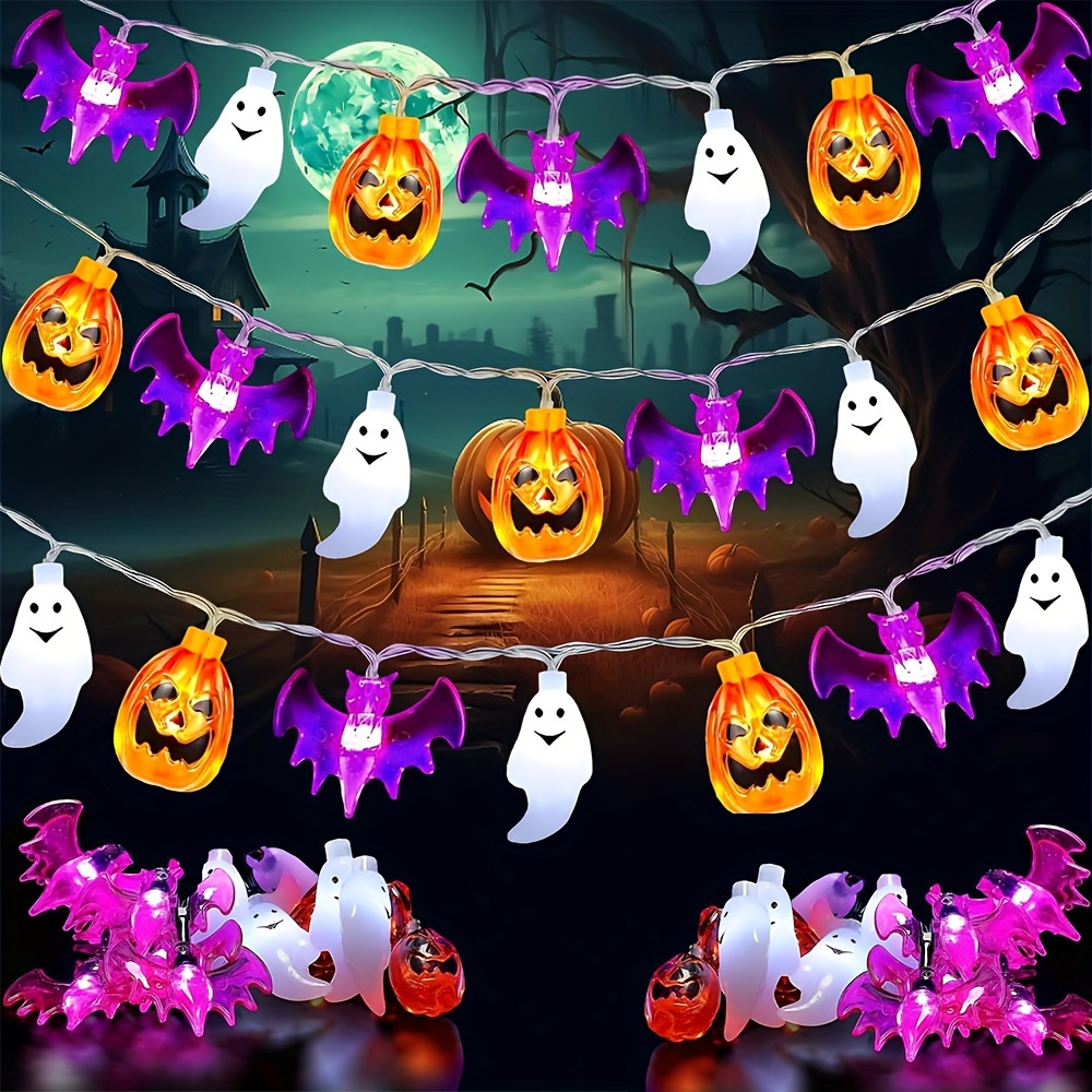 Halloween Led String Lights Orange - Милые светодиодные гирлянды на Хэллоуин в