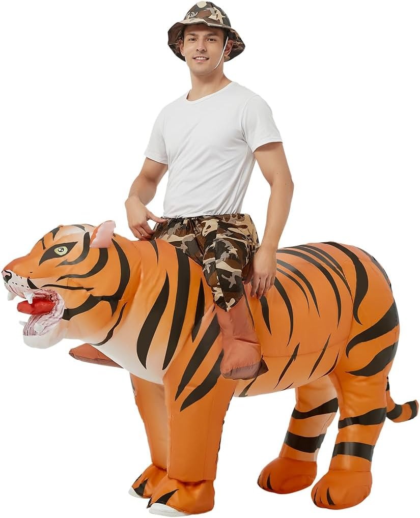 Halloween Costume Adult - Надувной костюм тигра для взрослых, костюм