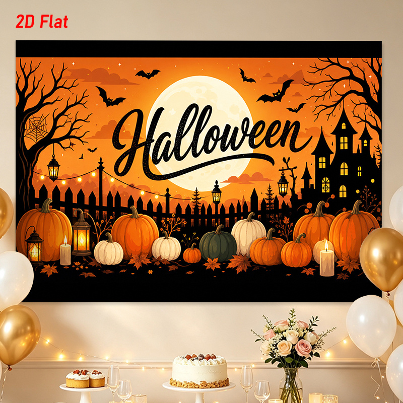 Осенний гобелен с изображением – обзор и цена Pumpkin Lantern Halloween
