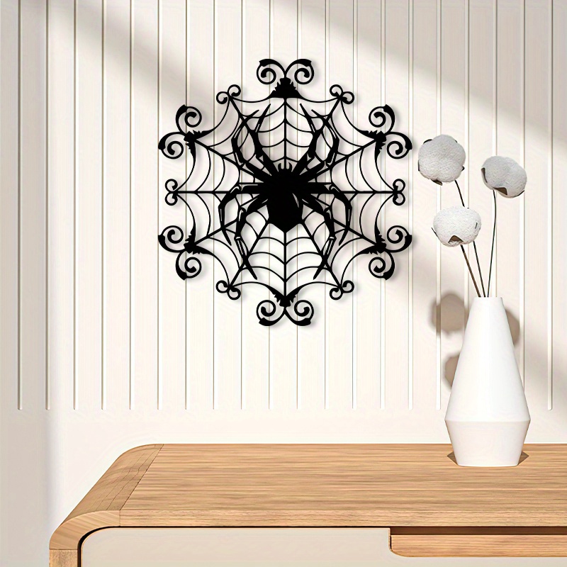 Винтажное металлическое настен – обзор и цена Spider Web Halloween Decoration