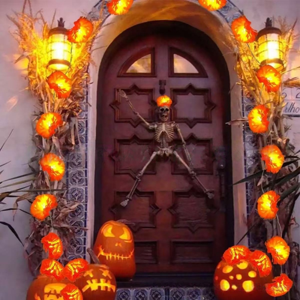 Светодиодная гирлянда в виде ц – обзор и цена Halloween Led String Lights Orange