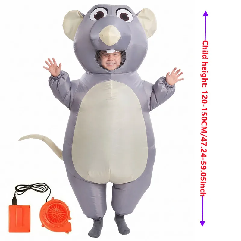 Надувной костюм мыши серого цв – обзор и цена Halloween Costume Kids