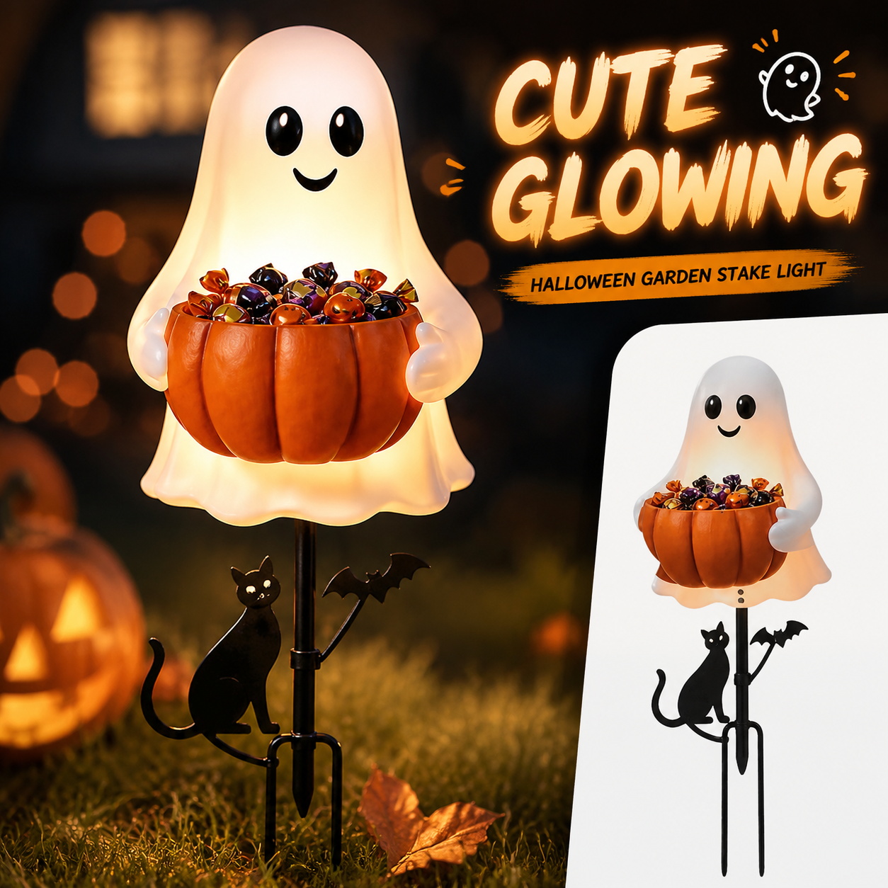 Декоративные светильники в вид – обзор и цена Halloween Pumpkin Decor Led