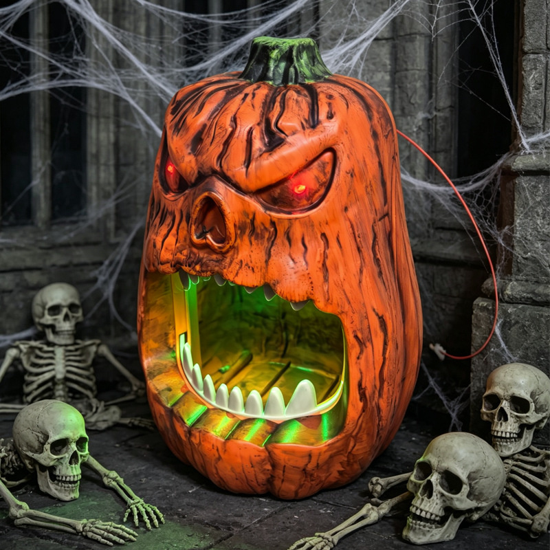 Хэллоуинская светодиодная тыкв – обзор и цена Halloween Pumpkin Decor Led