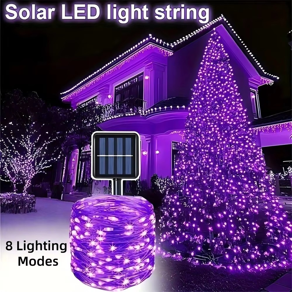 1/2PC12M100LED Солнечная свето – обзор и цена Halloween Led String Lights Orange