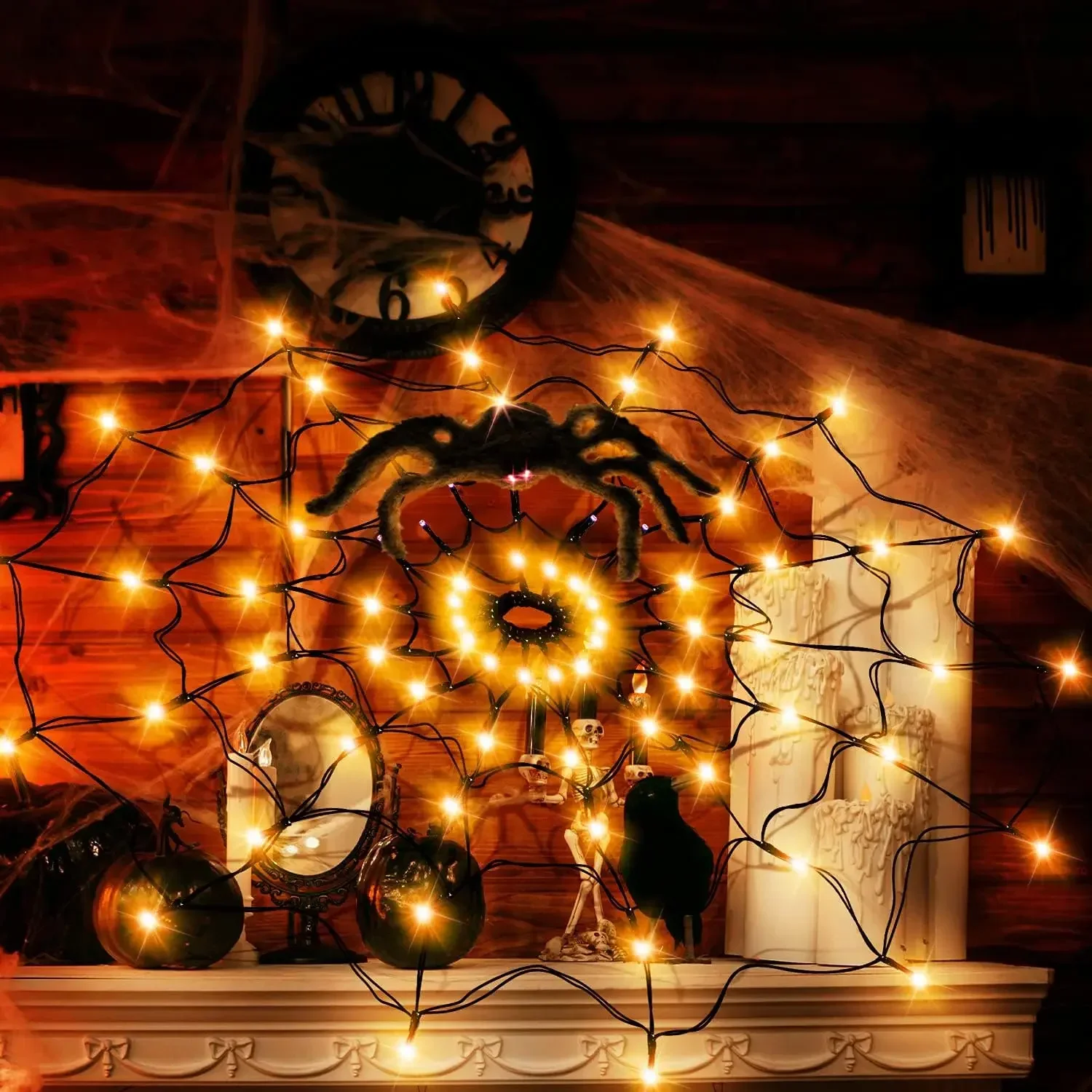 1-4 шт. светодиодные гирлянды  – обзор и цена Halloween Led String Lights Orange