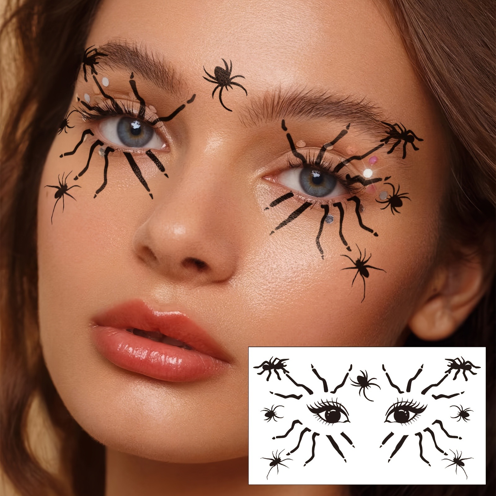 10 штук наклеек с изображением – обзор и цена Spider Web Halloween Decoration