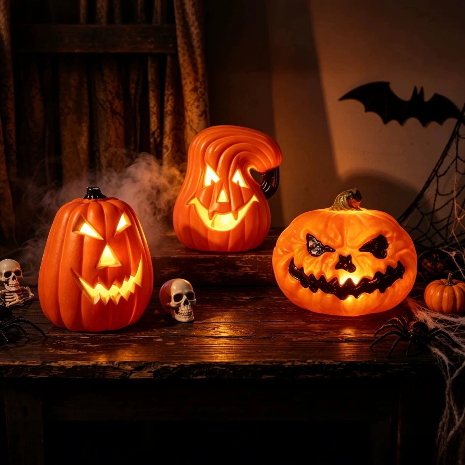 Светодиодный трехслойный светя – обзор и цена Halloween Pumpkin Decor Led